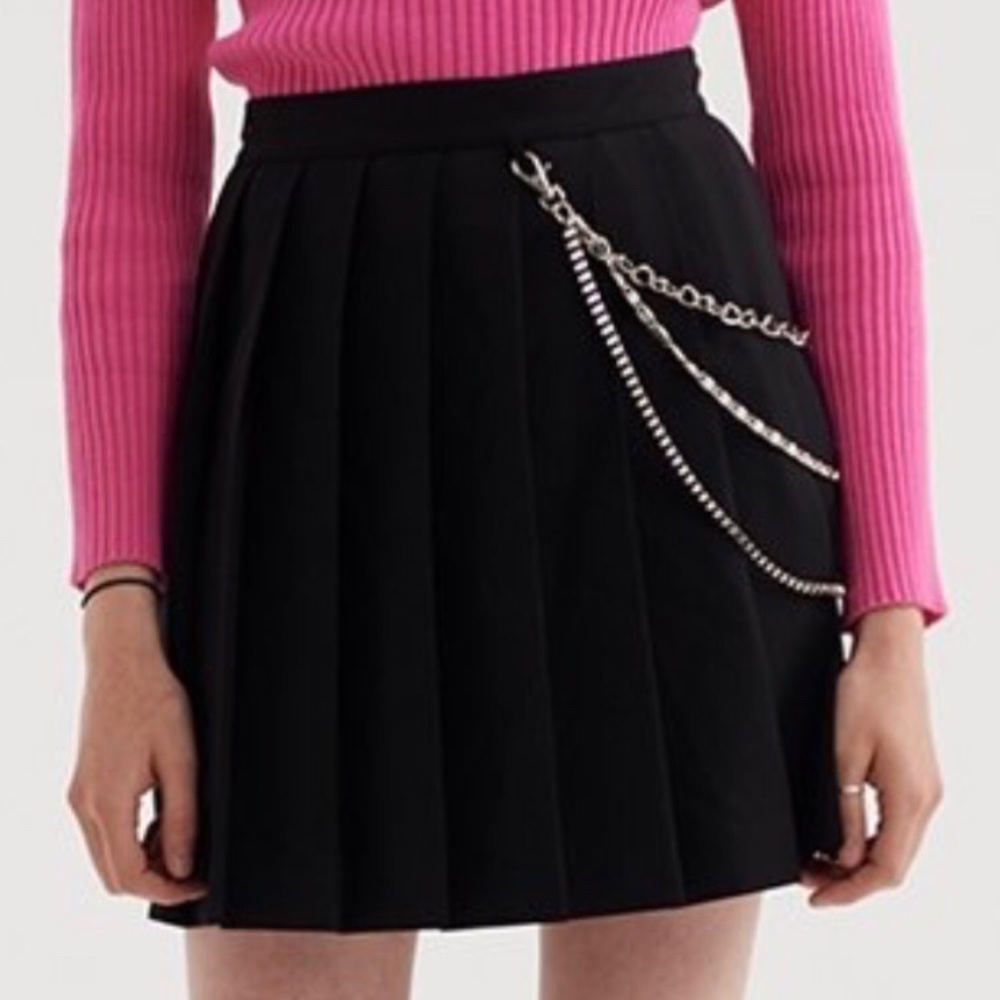 Lazy Oaf pleated chain skirt